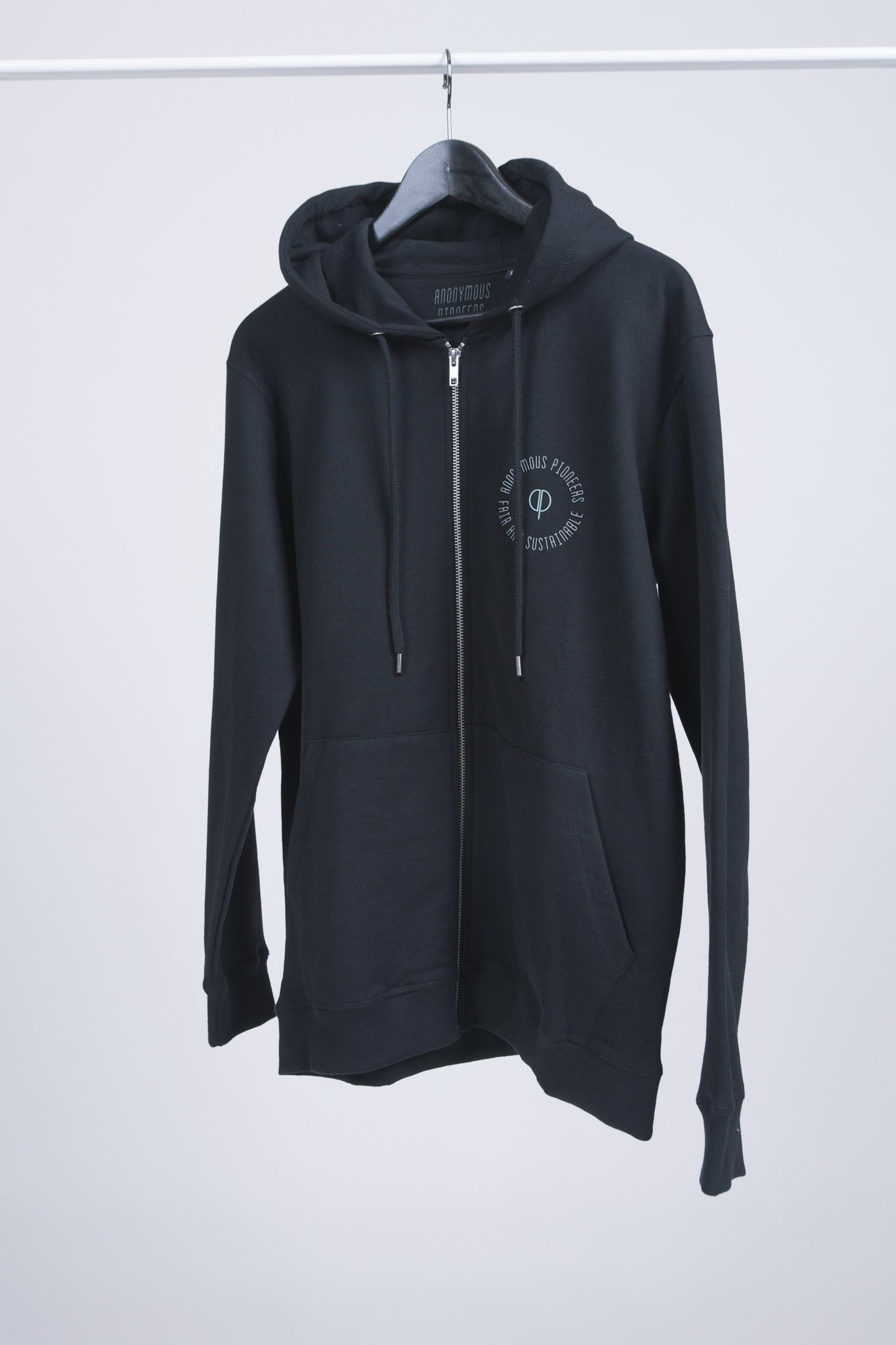Hoodie m/lynlås, FAIR print