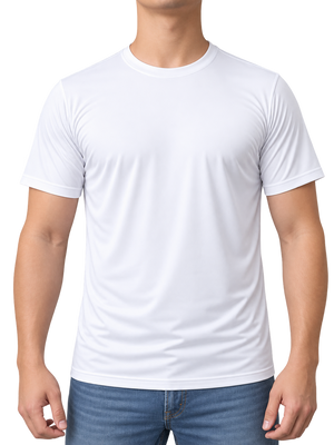 Funktions t-shirt, hvid